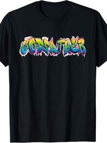 Airbrush Graffiti Daddy Godfather Street Artist T-Shirt,Suitable As A Christmas Gift For Autumn And Winter - Phong cách 19 - Xem 1