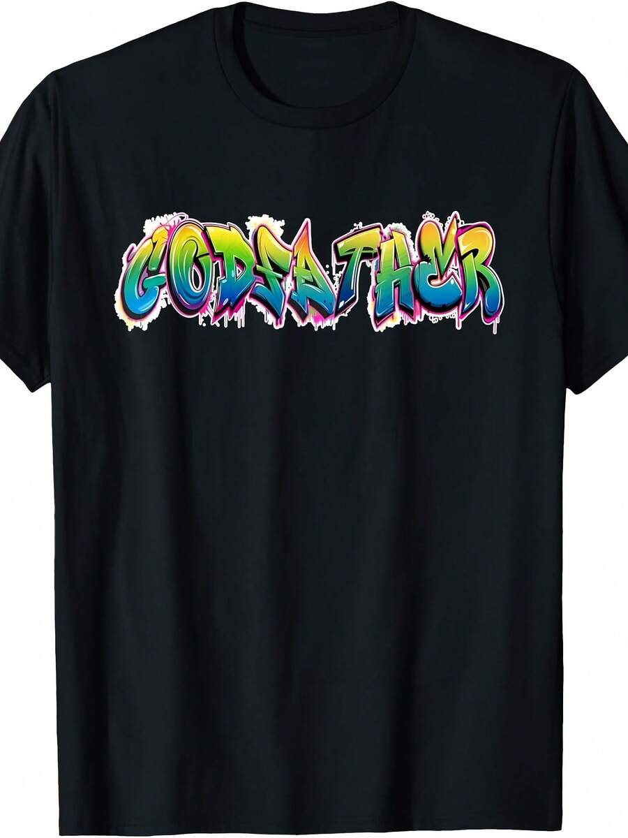 Airbrush Graffiti Daddy Godfather Street Artist T-Shirt,Suitable As A Christmas Gift For Autumn And Winter - Phong cách 19 - Xem 1