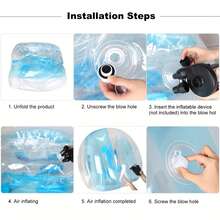 1pc Adult Inflatable Bumper Ball, 0.3mm Super Thick PVC Sumo Soccer, Outdoor Team Game Toy, Inflatable Sumo Ball, Giant Sumo Ball, Body Bumper Ball, Human Bubble Ball, Hamster Ball, Inflatable Toy, Bumper Bubble Soccer - Multicolor - View 9