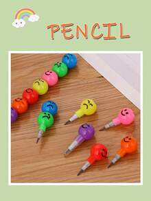Detachable Multicolor Licorice Shaped Pencil, DIY Gift For Elementary School Students