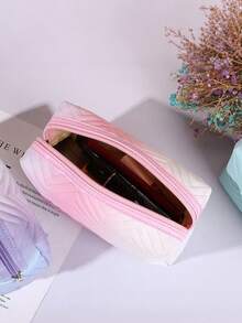 1 حقيبة تخزين متعددة الوظائف من جلد البولي يوريثان، حقيبة مكياج ذات ألوان متدرجة، حقيبة تخزين كبيرة السعة مقاومة للماء، حقيبة تخزين ملونة، مناسبة لتخزين مستحضرات التجميل ومنتجات العناية بالبشرة، مناسبة للمنزل والسفر والخارج وديكور المنزل والتنظيم، هدايا العطلات، ديكور غرفة المكياج، حقيبة مكياج، ضروريات السفر - متعدد الألوان - مشاهدة 10