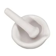 Cute Big Bowls Topping Porcelain Mortar+Pestle Mixing Grinding Bowl Tool Set - White - View 2