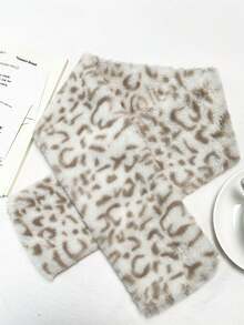 女士加厚抓绒围巾，冬季保暖，纯色抓绒围脖，可爱毛绒围巾，适合女孩、学生和成人，不掉毛，交叉式保暖围巾，颈部和领口保暖围巾