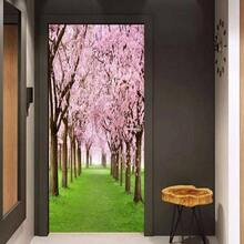Stairs Art Door Sticker Bedroom Livingroom Bathroom, 2PCS Wall Decal Self - Adhesive Waterproof Removable Door Murals Wallpaper Home Decoration SP - F202 - Ka-f040 + 小 - 查看 4