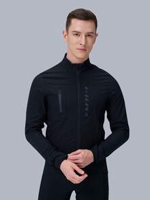 HISERWA 男女通用公路自行车休闲防风夹克 - 透气防风双拉链设计，防风防水，适合山地自行车骑行 | 拉链夹克 | 耐用面料