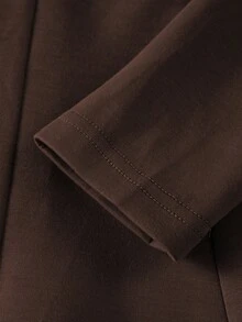 Đầm thu đông kiểu Pháp thanh lịch, ôm dáng, dành cho nữ, thích hợp mặc trong dịp Quốc khánh Ả Rập Xê Út. - màu nâu - Xem 7