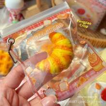 Matcha Lava Chocolate Slow Rebound Squeeze Toy Squishy Realistic Mini Bread Pendant Gift - Multicolor - View 12