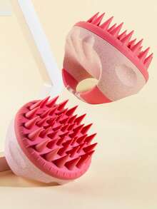 WANMEI 1 件硅胶头皮按摩器洗发刷头皮清洁器头皮去角质头发头皮按摩器刷用于头发护理浴室用品 - 浴室配件、符合人体工程学的头皮清洁器和洗发刷 - 适合所有发质的温和去角质按摩器、易握手柄按摩工具头皮按摩器、发刷、梳子、美发工具、理发沙龙美容旅行必备品的美发产品和配件、返校、旅行度假必备品、女士发饰、刷子、发刷、边刷、刷头发、发梳、梳头发、顺发刷、球刷、迷你发刷、发刷套装、木梳、梳子、光滑后刷、发刷、边刷、刷头发、发梳、发刷套装、梳头发、迷你发刷、顺发刷、美发产品、美发工具、美发用品、护发、卷发刷、理发、理发配件、美发设备、旅行必备品必备、发型、美发