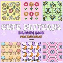 GDTME 1 Cuốn Sách Tô Màu Trẻ Em: Sách Tô Màu Họa Tiết Đơn Giản & Nổi Bật, Phù Hợp Cho Người Lớn, Sách Vẽ Dễ Thương, Món Quà Hoàn Hảo Cho Tiệc Giáng Sinh, Halloween và Sinh Nhật - Tô Màu Họa Tiết Dễ Dàng, Giảm Căng Thẳng: Phù Hợp Cho Những Người Yêu Thích Tô Màu (Tô Màu Không Gian Ấm Áp) - dễ thương - Xem 7