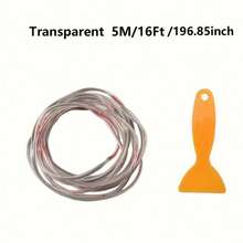 32.8-Foot And 16-Foot Car Door Edge Rubber Scratch-Resistant Protective Film - Self-Adhesive PVC Strip For Car Decoration, Side Door Trim, Easy To Install, Waterproof, Scratch-Resistant, Protective Strip | Car Accessories | PVC Rubber Strip, Car Accessories, Car Door Protector - Multicolor - View 4