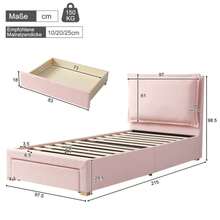 Bed Frames - Pink - View 2