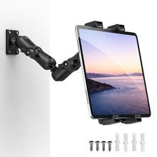 PLDHPRO Heavy Duty Drill Base Tablet Holder, 360° Adjustable Multi-Angle Viewing, Compatible With 7-11" IPad Pro/Galaxy Tab/Tablets, Multi-Surface Mount For Car Truck Wall Desk Commercial Vehicle - Black - View 2