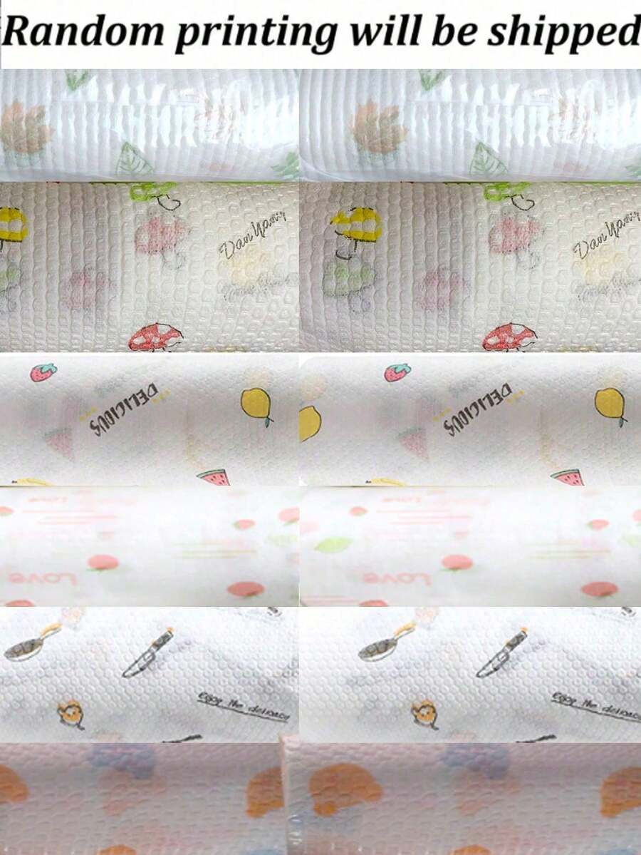 Reusable Kitchen Paper Towels, Dual Wet & Dry Use Cleaning Cloths, Non-Stick Oil Rags, Suitable For Outdoor Camping, Kitchen, Bathroom, Home (Random Style & Color) - Multicolor - View 1