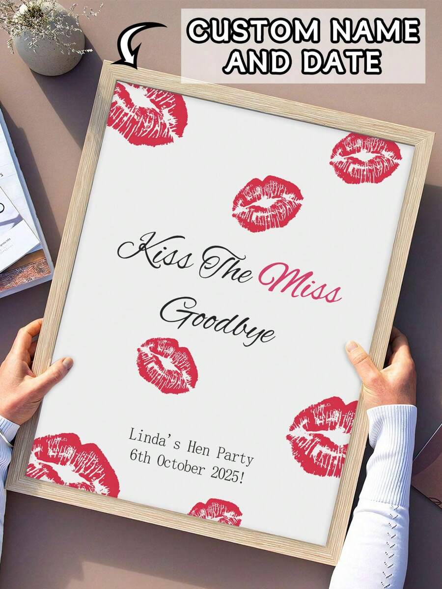 Hôn tạm biệt cô dâu, Quà lưu niệm tiệc độc thân, Đồ dùng cho đêm tiệc độc thân, Trò chơi đêm tiệc độc thân, Ý tưởng tiệc độc thân, Tiệc độc thân ở Anh, Cuối tuần tiệc độc thân, Trò chơi tiệc độc thân, Trang trí nhà cửa phòng khách - Nhiều màu - Xem 1