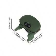 USB Charging Neck And Shoulder Heating Massager, Electric Massager, 6D Hand Simulated Shoulder, Neck, Back Massager, Neck Trapezius Massager, As Well As Deep Kneading And Massage For The Shoulders And Legs. Suitable Gifts For Elders, Men And Women - Green - View 10