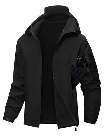 Men's Casual Warm Jacket, Outdoor Tactical Multi-Function Windbreaker