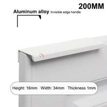 1Pc Non-Punch Furniture Handle Cabinet Handles Hidden Handles For Cabinets And Drawers Pulls Cupboard Furniture Hardware