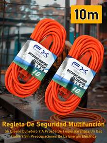 EXTENSION MULTICONTACTO REGLETA 4 ENCHUFES - Tipo de Enchufe A USA (110-127V) - Ver 30
