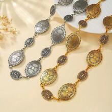 1pc Women's Bohemian & Western Style Carved Floral & Geometric Pattern Vintage Adjustable Waist Chain, Casual & Fashionable, Suitable For Daily Wear With Pants And Skirts - Butterfly - View 2