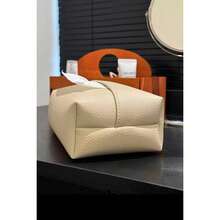 1个新款时尚简约皮革纸巾盒/卫生纸架，奢华家居客厅风格，纸巾收纳盒