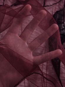 2pcs Women's Sexy Lingerie Set - Sheer Lace Trim Chemise Nightgown With Adjustable Spaghetti Straps - Multicolor - View 7