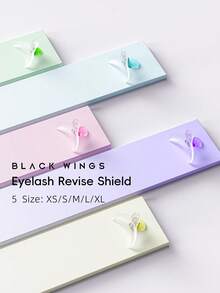 Tấm tách và bảo vệ mi tái sử dụng BLACKWINGS, 5 kích cỡ, 1 cặp. Bộ dụng cụ nâng mi bao gồm miếng đệm silicon, dụng cụ uốn mi, dụng cụ thoa, dụng cụ nâng mi, quà tặng, đồ dùng du lịch, đồ giá rẻ, vật dụng cần thiết khi đi du lịch. - Nhiều màu - Xem 7