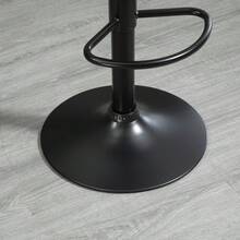 HOMCOM Set Of 2 Height Adjustable Bar Stools With Backrest, Swivel Bistro Stool Made Of Faux Leather In Brown, Ideal For Kitchen And Bar - 1 - 查看 8