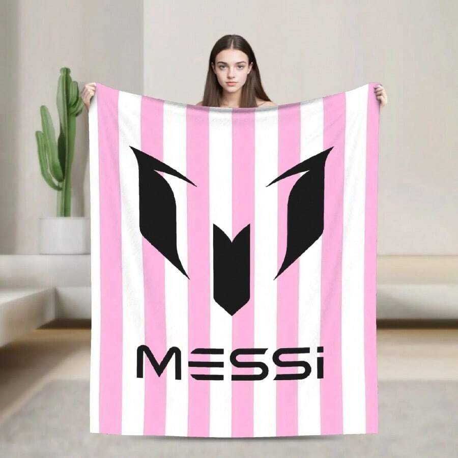 Argentina Number 10 Football Soccer Flannel Blanket Messied Awesome Throw Blanket For Home Hotel Sofa 11.Jpg - 白色 - 查看 1