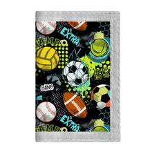 1pc Kids/Teens Tri-Fold Wallet, Cartoon Football Pattern, Zipper Pocket With Keychain Coin Purse Card Slots, Durable Polyester Material, Suitable For Daily Use, Christmas, Birthday Gift - Multicolor - View 19