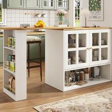 Dining Tables - White + MDF - View 3