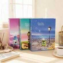 1 Pc Exquisite Boxed Photo Album Can Hold 200 6-Inch Photos. It Features A Large Capacity Design And A Drawer-Style Protective Case, Making It A Universal Gift For Festivals - Multicolor - View 1