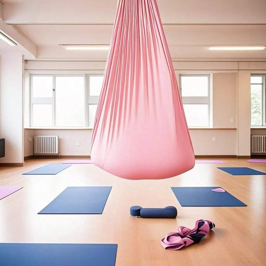 Yoga Hammock Indoor And Outdoor Yoga Swing Comfortable Soft Air Elastic Sense Training - Multicolor - View 1