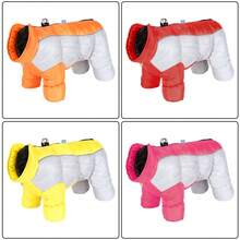 4-Legged Dog Winter Clothes, Pet Warm 4-Leg Jacket, Small Dog Warm Clothes, Warm Dog Jacket, Reflective Winter 4-Leg Jacket High Collar, Windproof Pet Down Jacket (Suitable For Medium And Small Dogs)