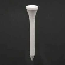 100 piezas de tees de golf de madera, tees de pelota de golf de 54 mm para entrenamiento, práctica, tees de golf de paso, versión mejorada blanca - 1 - Ver 7