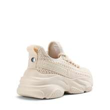 Women Walking Shoes Platform Chunky Sneakers Slip On Walking Lightweight Fashion Casual Comfortable Sneaker For Sport Commute Vacation - 米色 - 查看 6