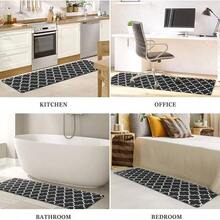 Waterproof NonSlip Kitchen RugCushioned AntiFatigue Kitchen Mat Heavy Duty PVC Comfort Standing Mat for Kitchen Floor Home Office Sink LaundryBlack 80x120cm 31x47inch (Khaki 50x160cm(20x63inch)) - Caqui - Ver 3