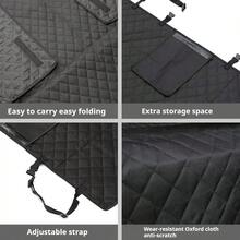 Funda impermeable y resistente a los arañazos para maletero de coche, cubierta para asiento trasero de perro, cama para mascotas, forro para portaequipajes de SUV, hecho de tela Oxford - Negro - Ver 10