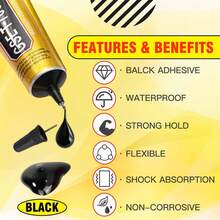 升级版 T-7000 黑色胶水 - 15ml/50ml/110ml | 高性能防水胶水，适用于精密维修，完美适用于手机、电子产品、珠宝和工艺品 - 彩色 - 查看 6