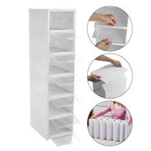 1pc 6-Tier Shoe Rack Organizer,Vertical Narrow Space Saving Storage Free Standing Corner Shelf For Closet Entryway Bedroom Garage - White - View 10