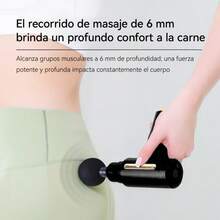 Pistola de fascia fría y caliente, mini pistola eléctrica de fitness para fascia cervical, masajeador de relajación, relajante muscular - Negro - Ver 7