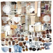 1 set de 24 pièces de style court mignon, étoiles bleues cool avec un design en diamant et feuille d'or. Des bandes de gelée à la mode pour ongles en papier pouvant être portées facilement. Convient pour les filles et les étudiantes. Kit d'outils pour Nail Art - 260 pièces - Voir 1