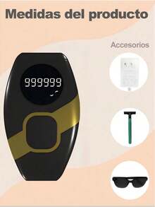 Depiladora Láser IPL Portátil para Uso en Casa - Indolora, Segura y Efectiva para Todo el Cuerpo - Tipo de Enchufe A USA (110-127V) - Ver 2