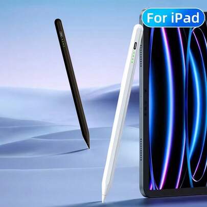 Aluminum Alloy Capacitive Stylus Pen, High Sensitivity & Precision For Writing, Drawing, Gaming, Fast Charging, Compatible With 2018-2025 IPad Air 3/4/5, IPad Mini 5/6, IPad 6/7/8/9/10, IPad Pro 11", IPad Pro 12.9" Gifts For Mother, Family, Friends, Kids, Birthday, Holiday