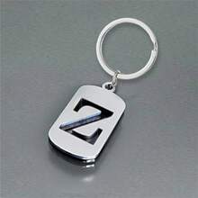 1pc Spanish Carved Casual Style Stainless Steel Keychain, Romantic Valentine's Day Gift For Husband Or Boyfriend - YSK-404 - View 18