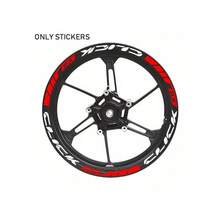 24pcs Motorcycle Wheel Hub Stickers - Neon Yellow & Red Reflective Decals, Durable Adhesive Tire Rim Accessories, Easy-To-Install Safety Gear, For Motorcycles, Scooters, Vibrant Decals, Highquality Vinyl, Motorcycle Decals - A - View 6
