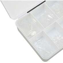 550 Uds Puntas de Uñas Postizas de los Pies Cubierta Completa Transparente Artificial Ultrafino Puntas de Uñas Transpirables de Varios Tamaños con Caja de Almacenamiento(default) - Multicolor - Ver 8