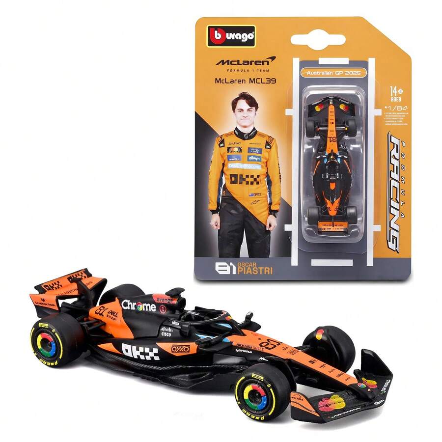 Hàng mới 100%, có sẵn trong kho. Mô hình xe đua Công thức 1 thu nhỏ Bburago 1:64 SF25, Red Bull RB21, AMG W16 E Performance, MCL39 Standard Livery, đồ chơi sưu tập đồ chơi. - MCL39#81 - Xem 1