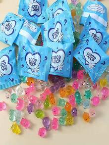 5/10/25/50pcs Glow-In-The-Dark Mini Animals, ABS Luminous Animal & Mushroom Figurines, Aquarium, Toy House, Fairy Garden Decor, Home Decor, Party Favors, Easter Gifts, Easter Decorations