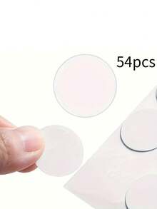 54个自粘式螺丝孔盖 - PVC防尘贴纸，适用于家具、橱柜、墙壁 - 多色木纹装饰盖，易于安装且防潮，黑白两色可选，保护家具，现代美观，持久耐用 - 彩色 - 查看 9