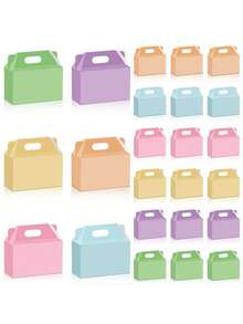 5-Piece Colorful Gift Box, Available In Multiple Colors, Suitable For Bridesmaid Invitations, Weddings, Birthday Gifts, Baby Showers And Other Parties, Valentine's Day Gifts, Valentine's Day Wrapping, Birthday Gifts, DIY Projects, Beauty Storage Boxes, Graduation Gift Wrapping, Wedding Party Decoration Boxes. Available In Purple, Pink, Blue, And Orange. - Multicolor - View 1